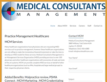 Tablet Screenshot of mcmhealthcare.com